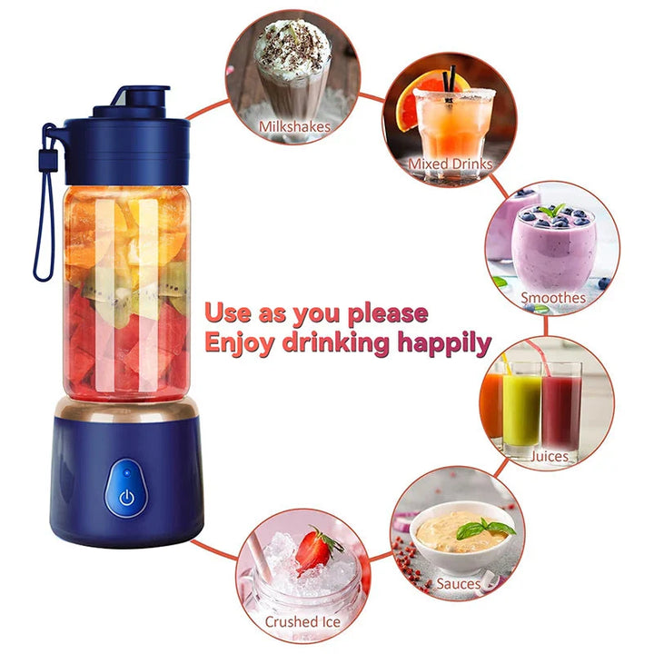 Bærbar USB-lading Elektrisk Juicer Mini Blender Fruktpresse Mixer | Luvikno