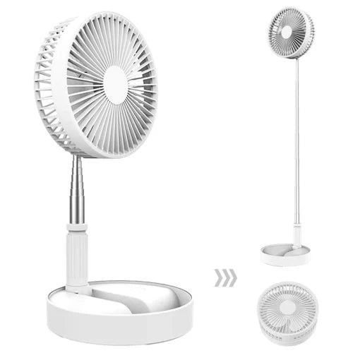 Bærbar oppladbar sammenleggbar skrivebordsvifte | Luvikno
