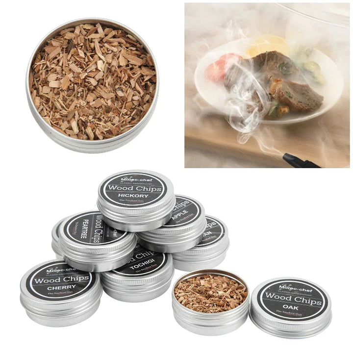 Premium Cocktail Smoker Kit med Whiskey Wood Smoking Infuser Chips | Luvikno