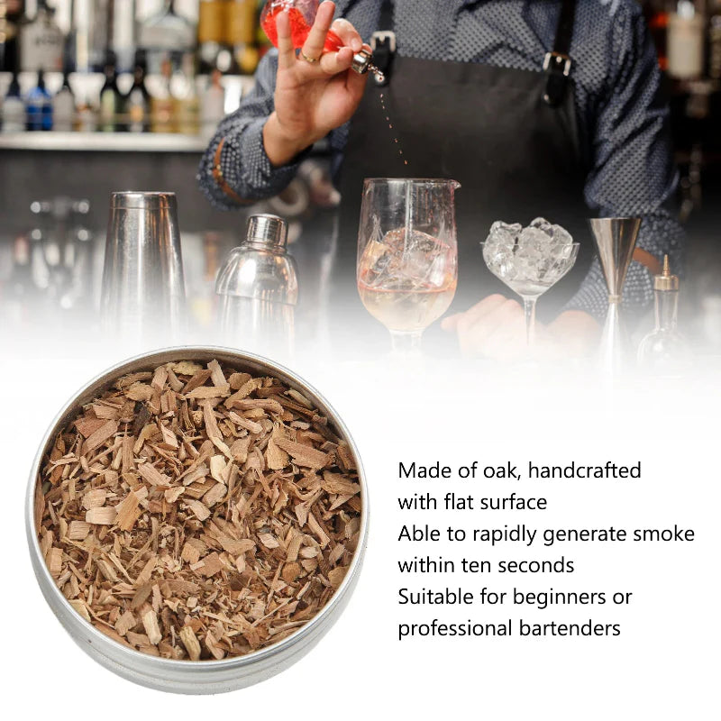 Premium Cocktail Smoker Kit med Whiskey Wood Smoking Infuser Chips | Luvikno