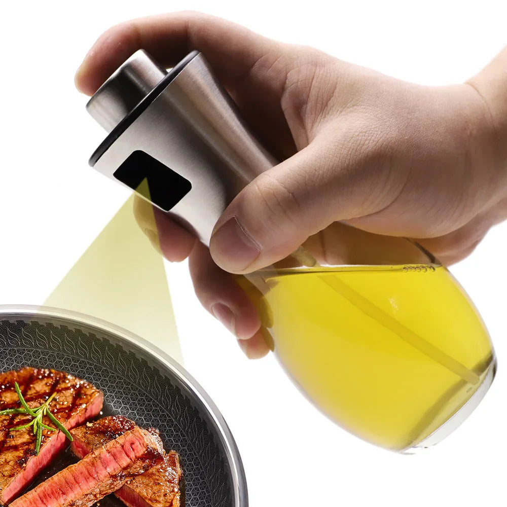 Premium Glass Oil Sprayer Dispenser for Matlaging BBQ og Air Fryer | Luvikno