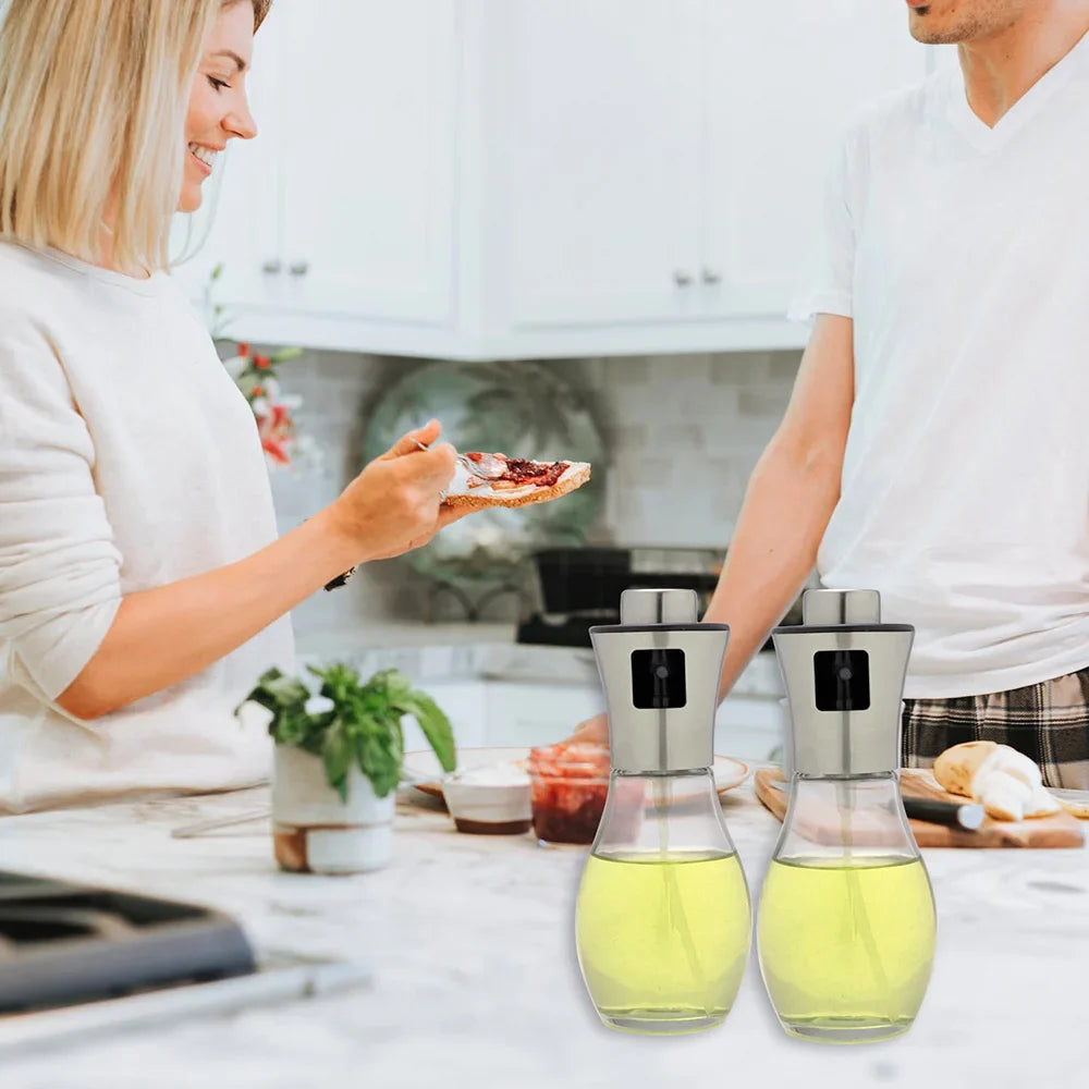 Premium Glass Oil Sprayer Dispenser for Matlaging BBQ og Air Fryer | Luvikno