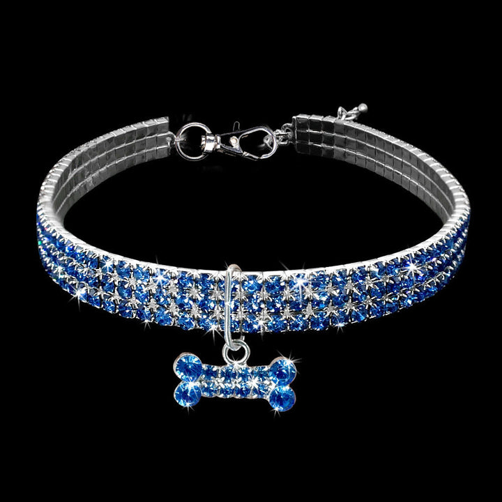 Premium kjæledyr halsbånd - Bling It On Luvikno