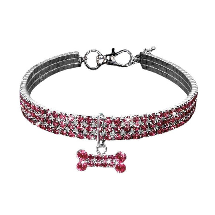 Premium kjæledyr halsbånd - Bling It On Luvikno