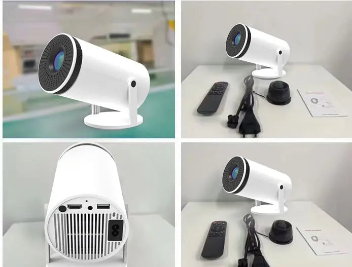 VisionCast 130X – Bærbar Mini Projektor med Android 12 og 130 Tommer Prosjektering | Luvikno