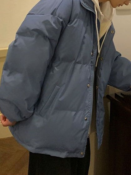 Luvik | Ylipitkä Väärennetty Kaksiosainen Puffer-takki Huoodilla