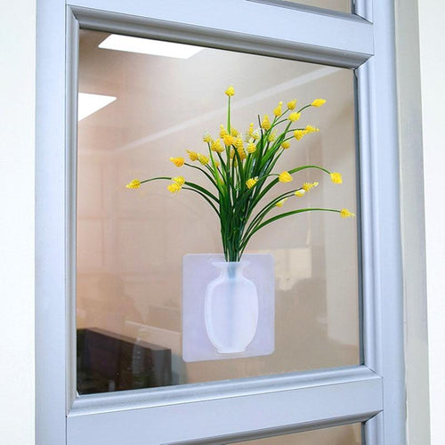 Silicone Sticky Wall Vase | Luvikno