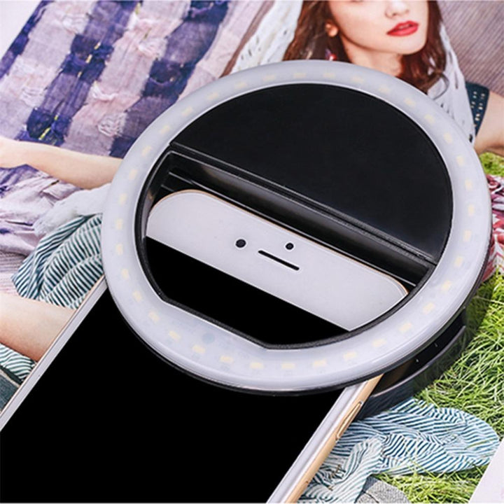 LED Ring Flash Mobil Kamera Lys | Luvikno