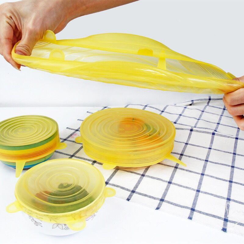 EcoLid - 6 silikon gjenbrukbare stretch-lokk | Luvikno