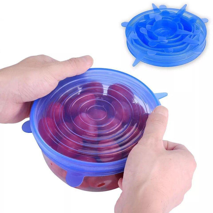 EcoLid - 6 Silikon Reusable Stretch Covers | Luvikno