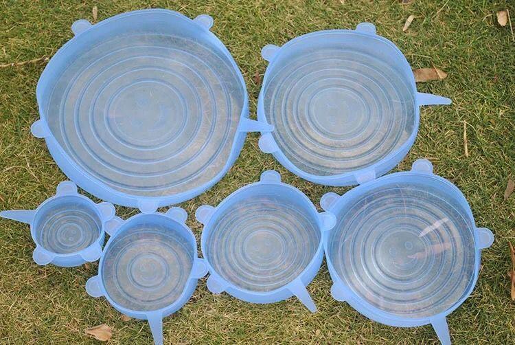 EcoLid - 6 Silikon Reusable Stretch Covers | Luvikno