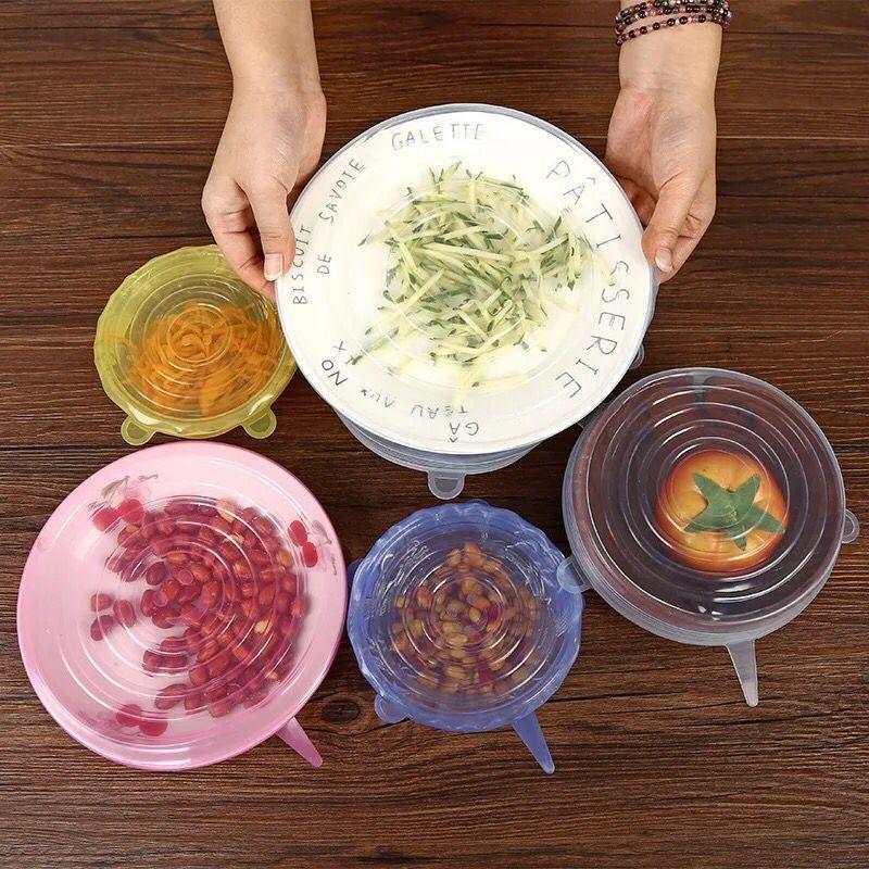 EcoLid - 6 Silikon Reusable Stretch Covers | Luvikno