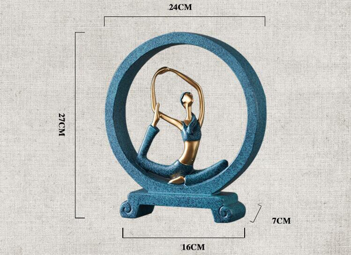 Kreative europeiske miniature moderne jente figuriner | Luvikno