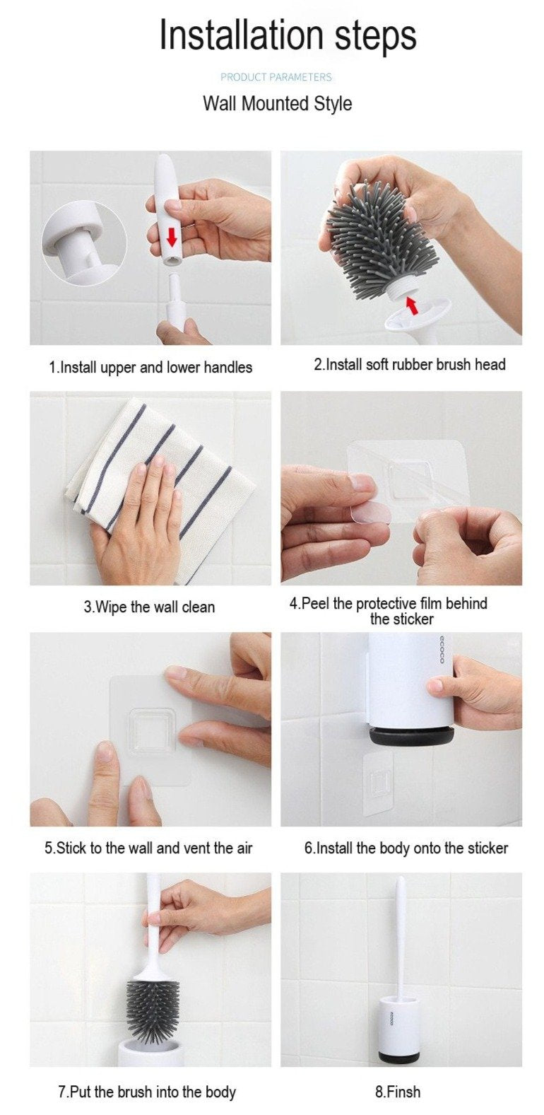 Silicone toiletbørste | Luvikno
