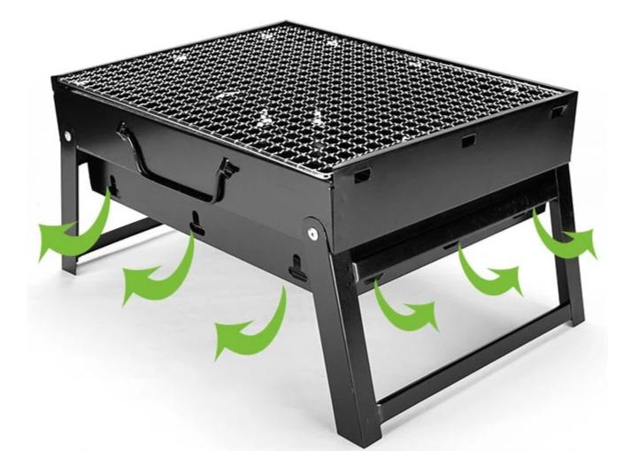 Matlaging - Bærbar Kullgrill BBQ | Luvikno