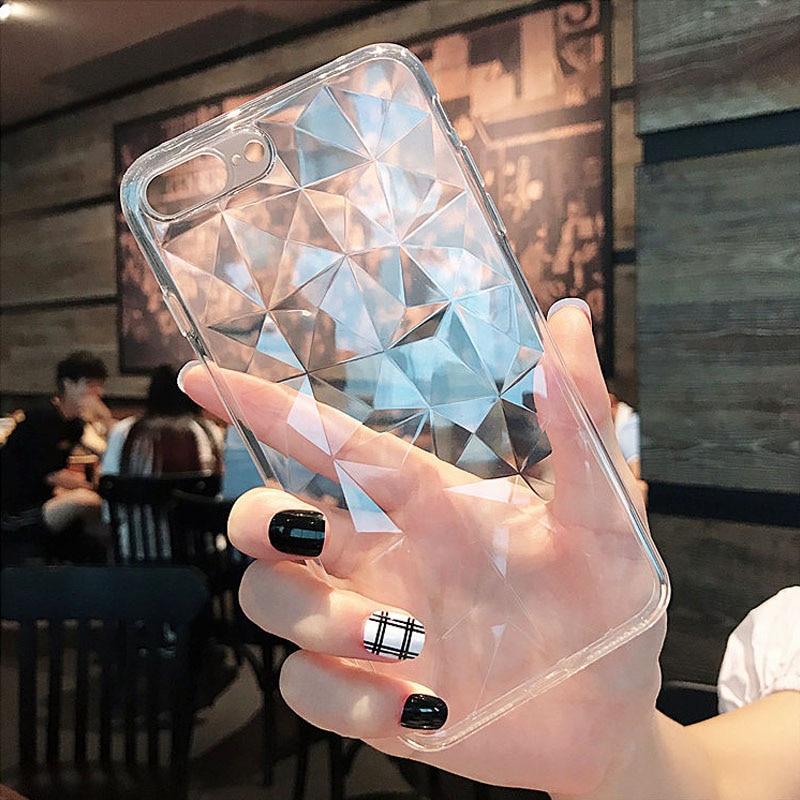 3D Diamant Form Mobiltelefon Deksel | Luvikno