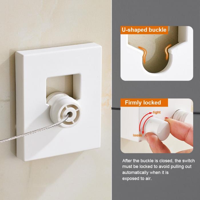 Retractable Rustfritt Stål Klessnor | Luvikno