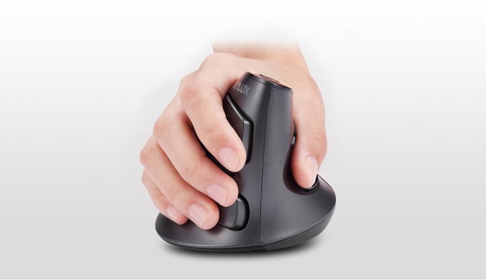 Ergonomisk Vertikal Trådløs 6 Knapper Mus | Luvikno
