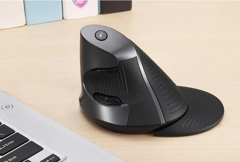 Ergonomisk Vertikal Trådløs 6 Knapper Mus | Luvikno