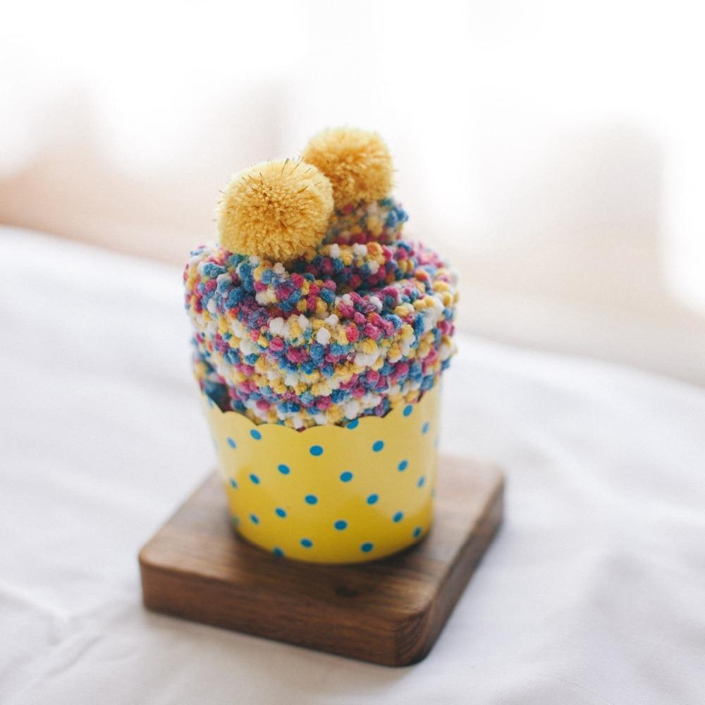 PomPom - Prikkete Cupcake Sokker | Luvikno