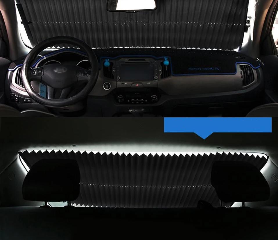 Retractable Front Windshield Sunshade | Luvikno