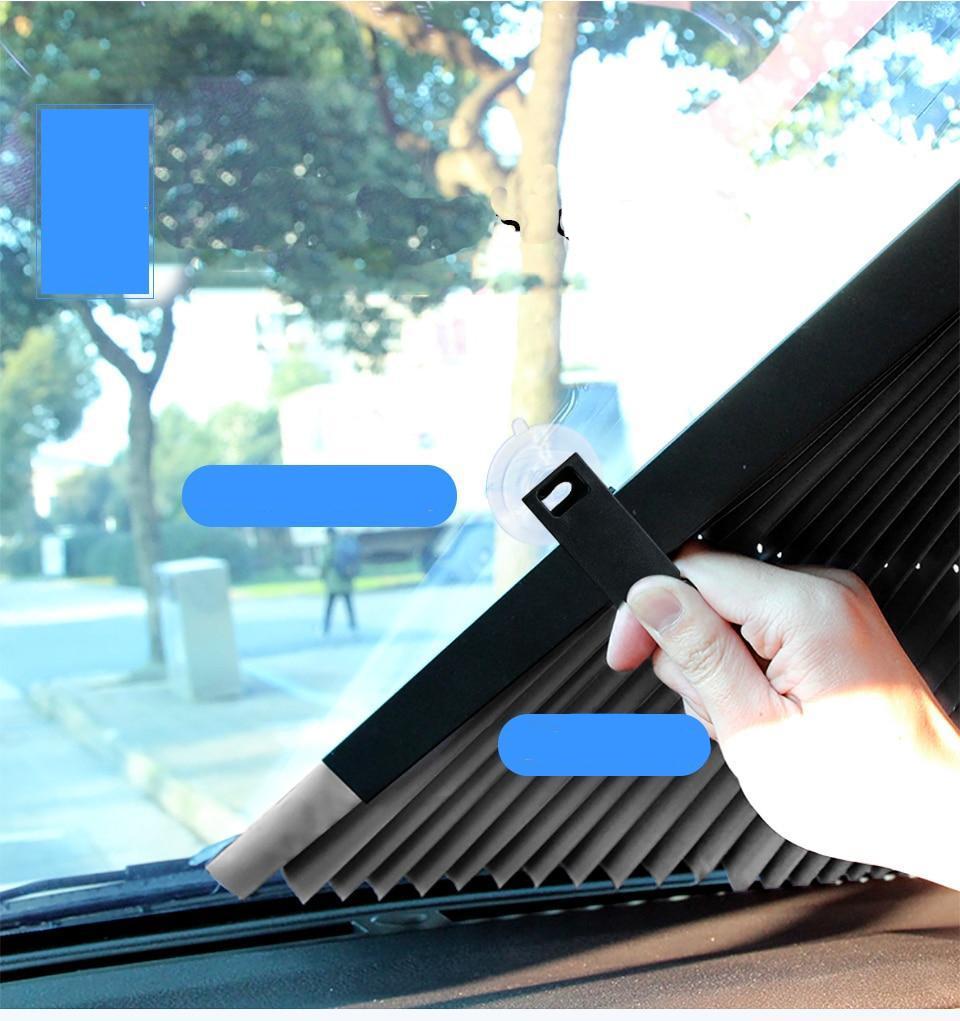 Retractable Front Windshield Sunshade | Luvikno