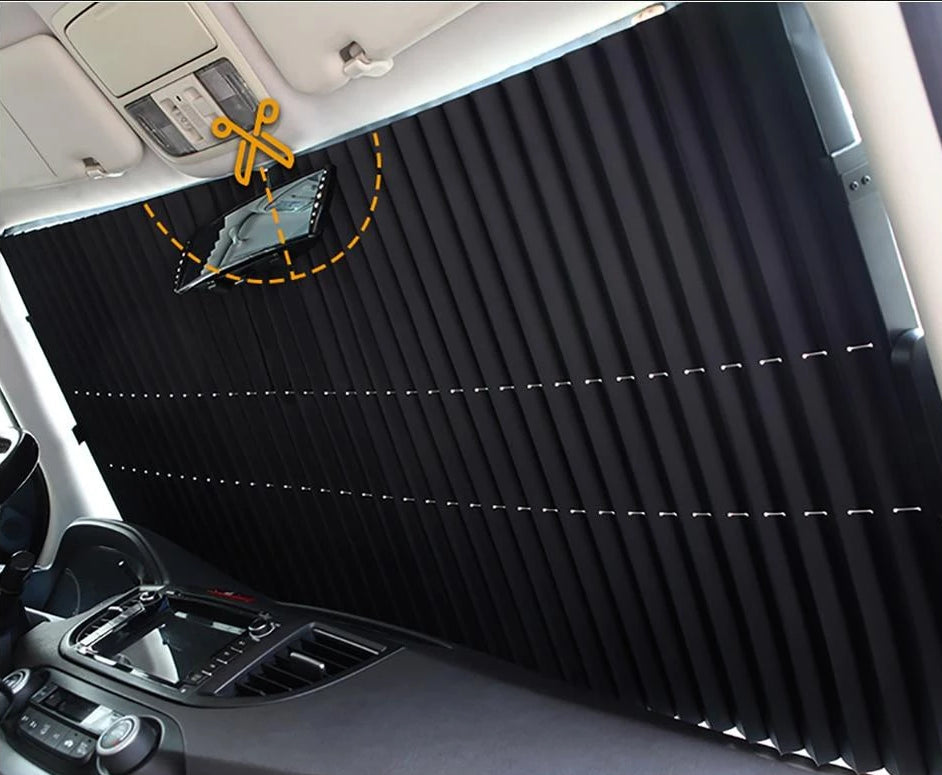 Retractable Front Windshield Sunshade | Luvikno