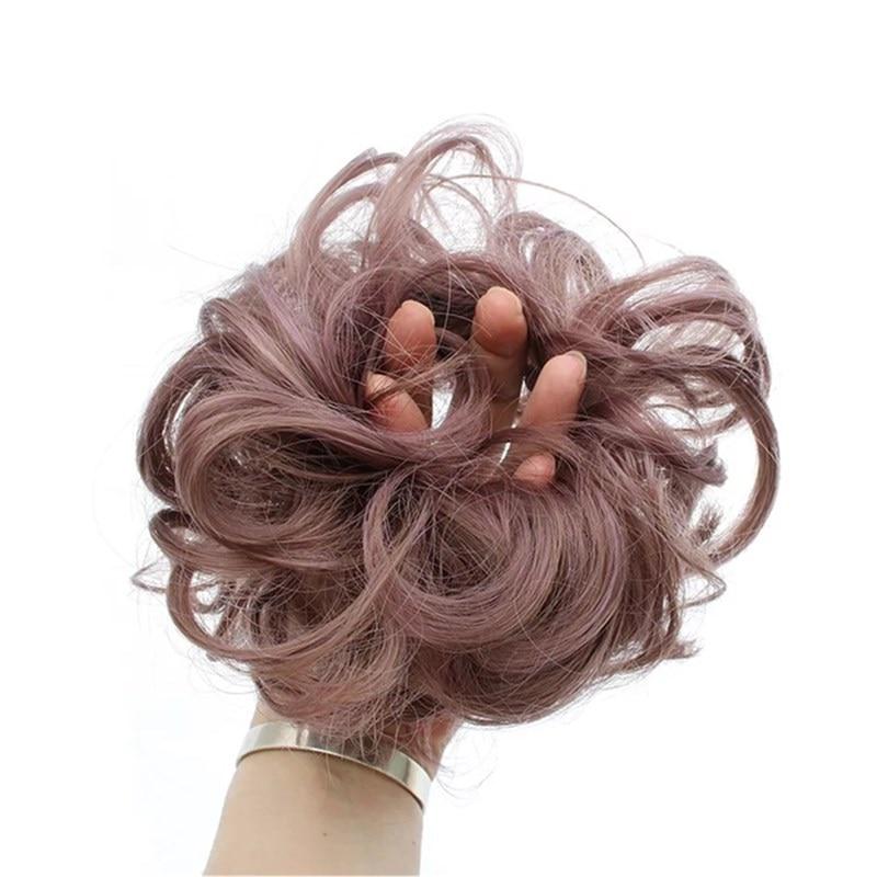 Messy Bun Fake Hair Scrunchie | Luvikno