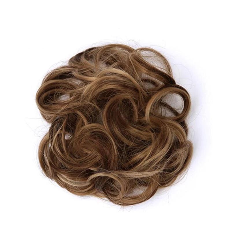 Messy Bun Fake Hair Scrunchie | Luvikno