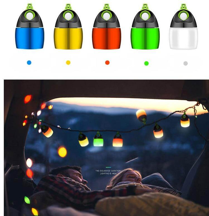 LED Camping Tent Vanntett Oppladbar Lys | Luvikno