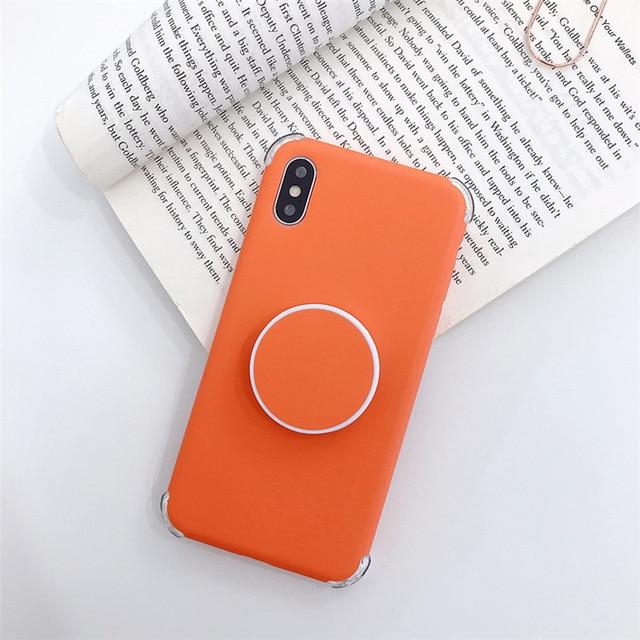 Candee - Matt Silikon iPhone Deksel med Ring | Luvikno