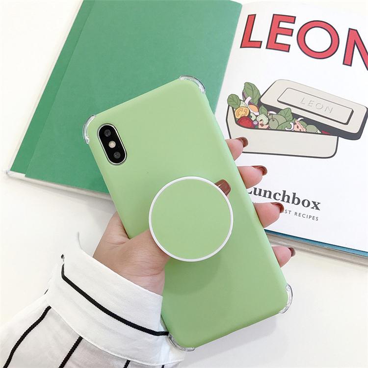 Candee - Matt Silikon iPhone Deksel med Ring | Luvikno