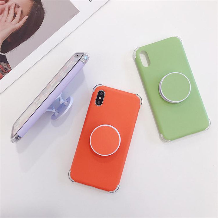 Candee - Matt Silikon iPhone Deksel med Ring | Luvikno