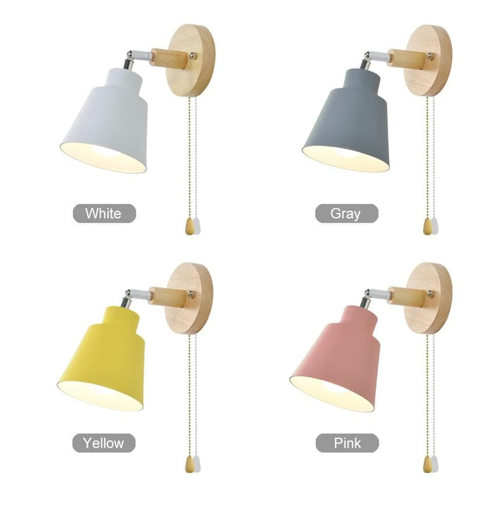 Vegglampe med trekkbryter - TwistGlow | Luvikno