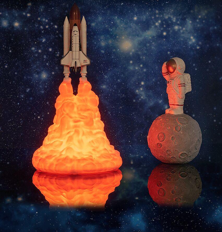 Rokit - 3D Romferge Lampe | Luvikno