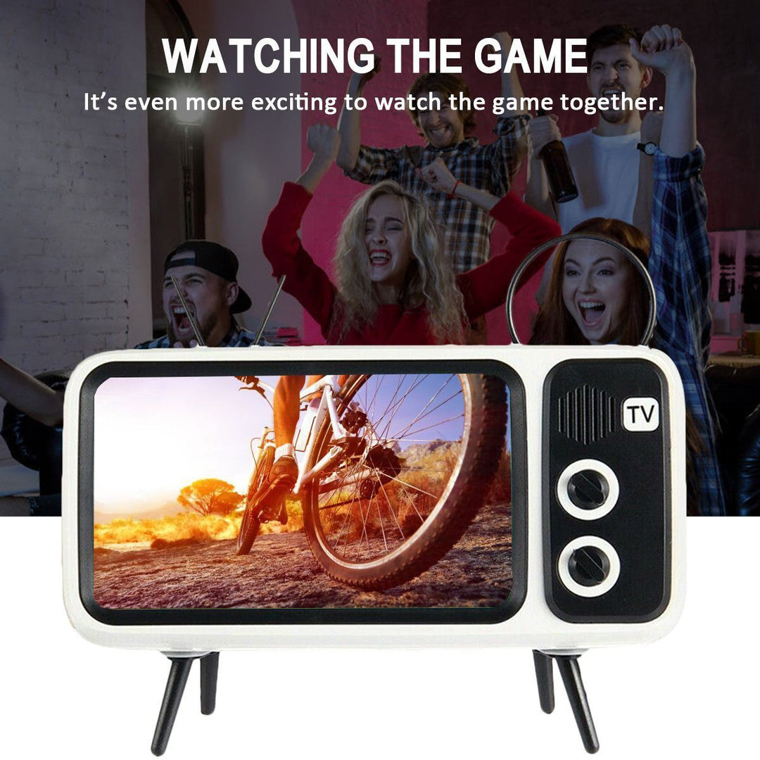 Retro TV Bluetooth Høyttaler Mobiltelefonholder | Luvikno
