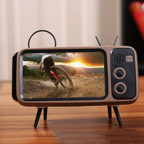 Retro TV Bluetooth Høyttaler Mobiltelefonholder | Luvikno