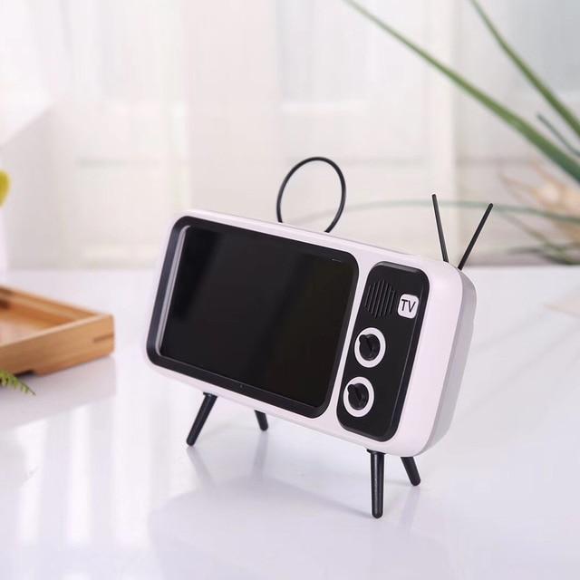 Retro TV Bluetooth Høyttaler Mobiltelefonholder | Luvikno