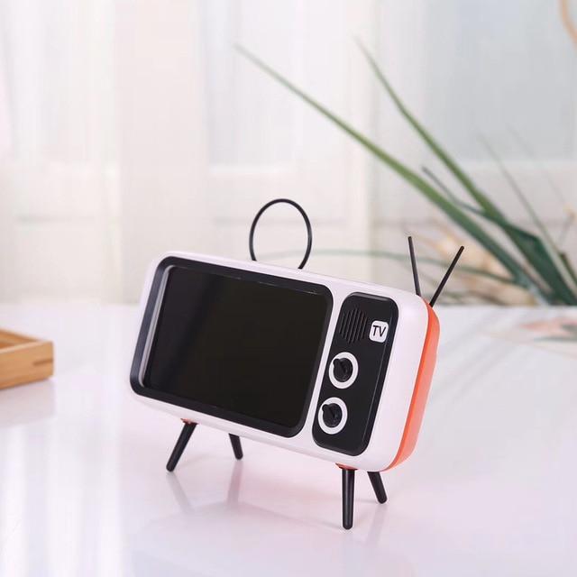 Retro TV Bluetooth Høyttaler Mobiltelefonholder | Luvikno