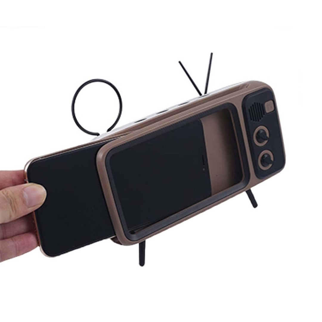 Retro TV Bluetooth Høyttaler Mobiltelefonholder | Luvikno