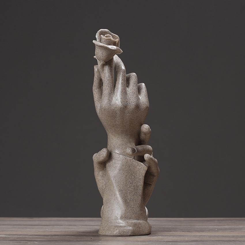 Sammen Kjærlighet Rose Statue | Luvikno