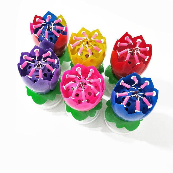 Roterende Lotus Kake Lys | Luvikno
