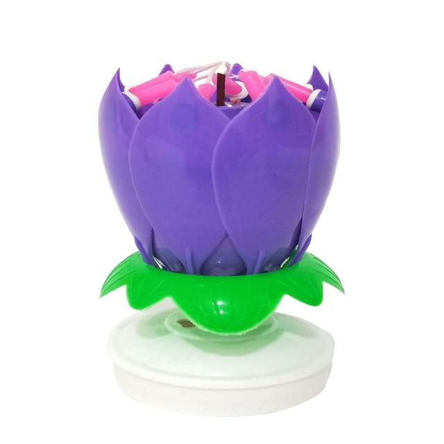 Roterende Lotus Kake Lys | Luvikno