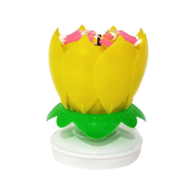 Roterende Lotus Kake Lys | Luvikno