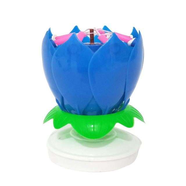 Roterende Lotus Kake Lys | Luvikno