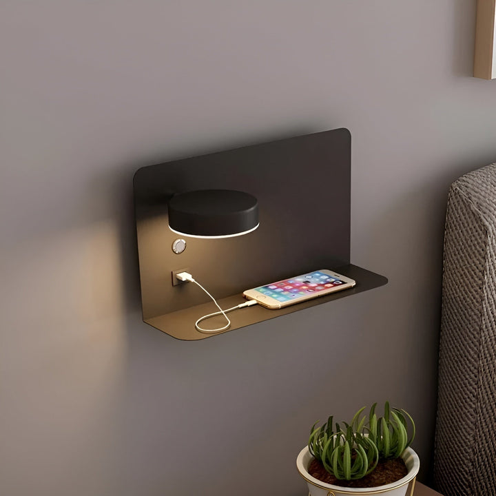 Luvikno | LumiCharge Vegglampe – Oppladbar Eleganse med USB LED-belysning for Luksuriøs Atmosfære