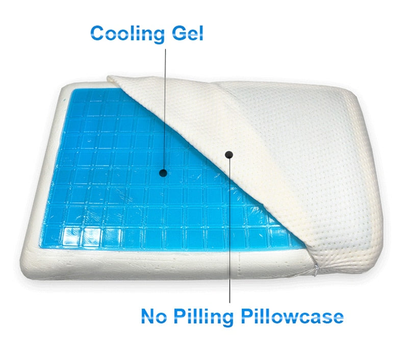 Premium Cooling Gel Memory Foam Pillow | Luvikno