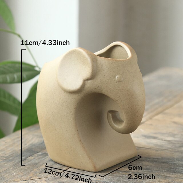 Elefant Minimal Keramisk Luviknoomsterpotte | Luvikno