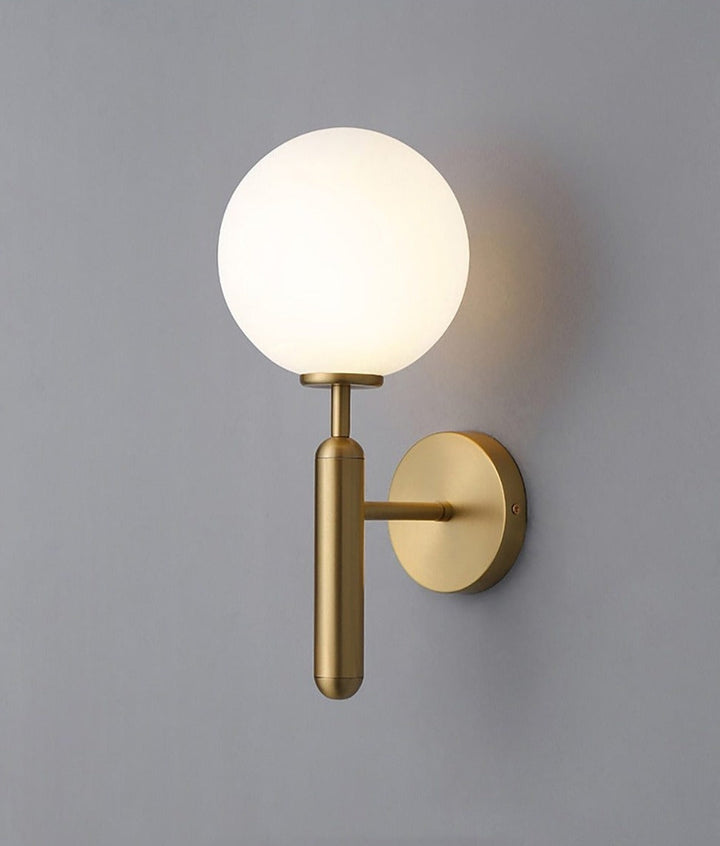 Moderne Glass Rund Vegglampe | Luvikno