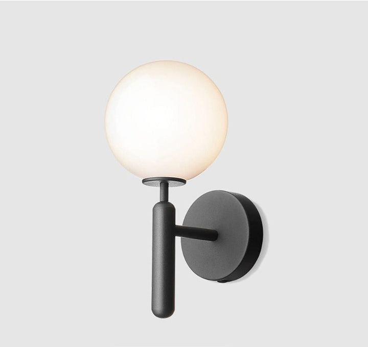 Moderne Glass Rund Vegglampe | Luvikno